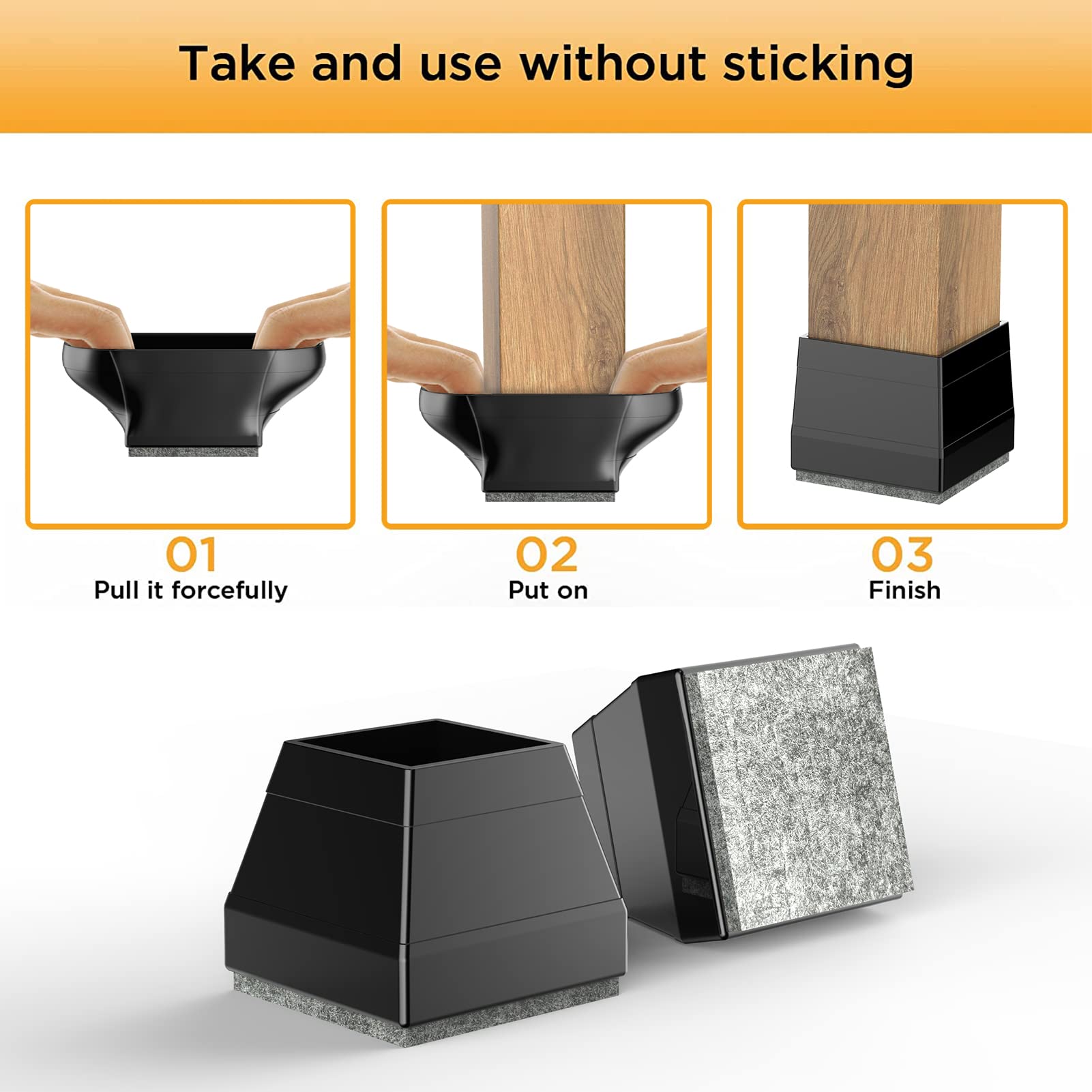 CHWM easy-slip-on installation requires no tools for quick protection.