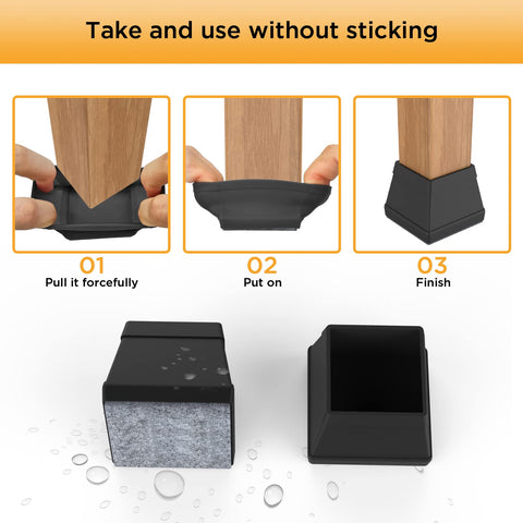 CHWM integrated felt pad design highlights secure, no-slip protection.