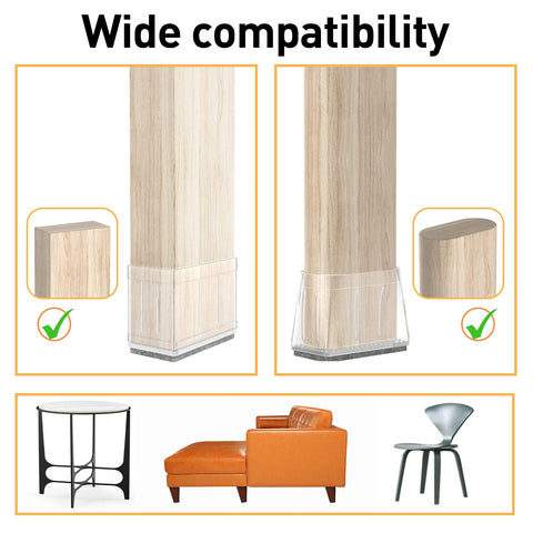 CHWM hardwood floor protectors reduce resistance for smooth rearranging.