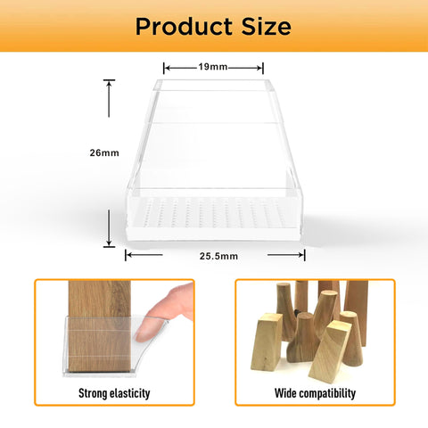 CHWM non-slip square chair leg protector on outdoor surface guards legs