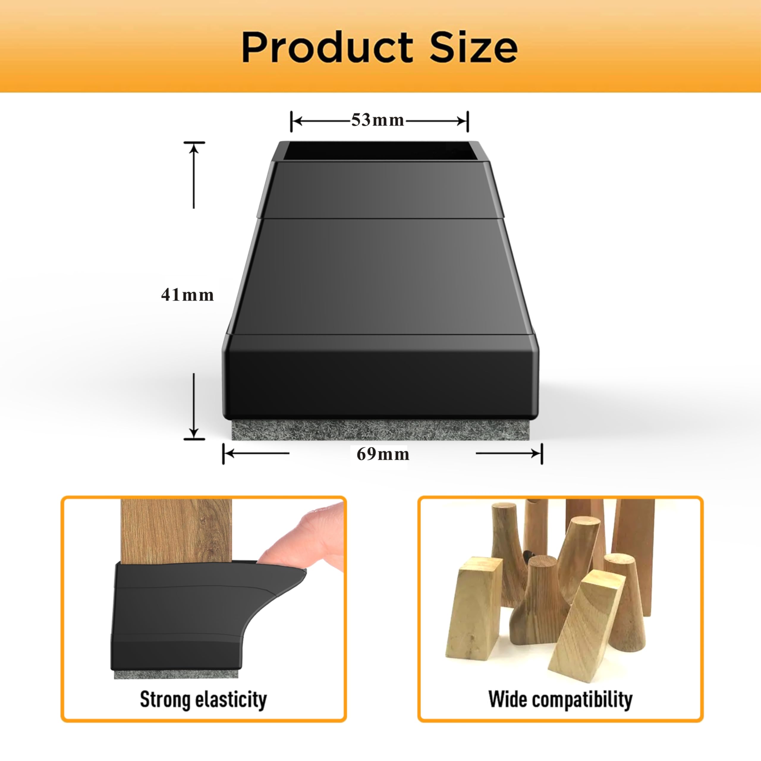 CHWM silicone felt integrated pad close-up showing durable protection.