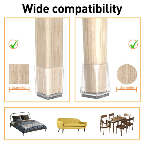 CHWM universal-fit leg protector for chair legs 76-90mm perimeter