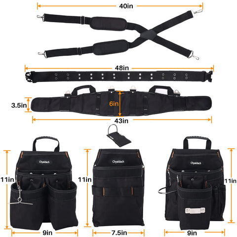Chyaidach heavy-duty 600D nylon construction for rugged durability on site