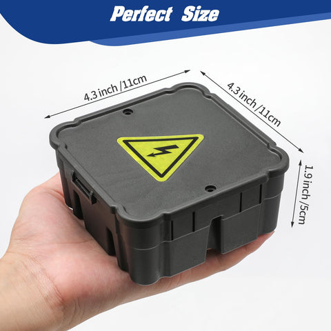 CICHKELY junction box with anti electric shock warning signs for added safety.