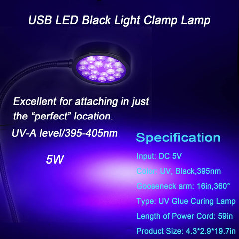 CICINY iron clamp keeps the lamp steady during use.
