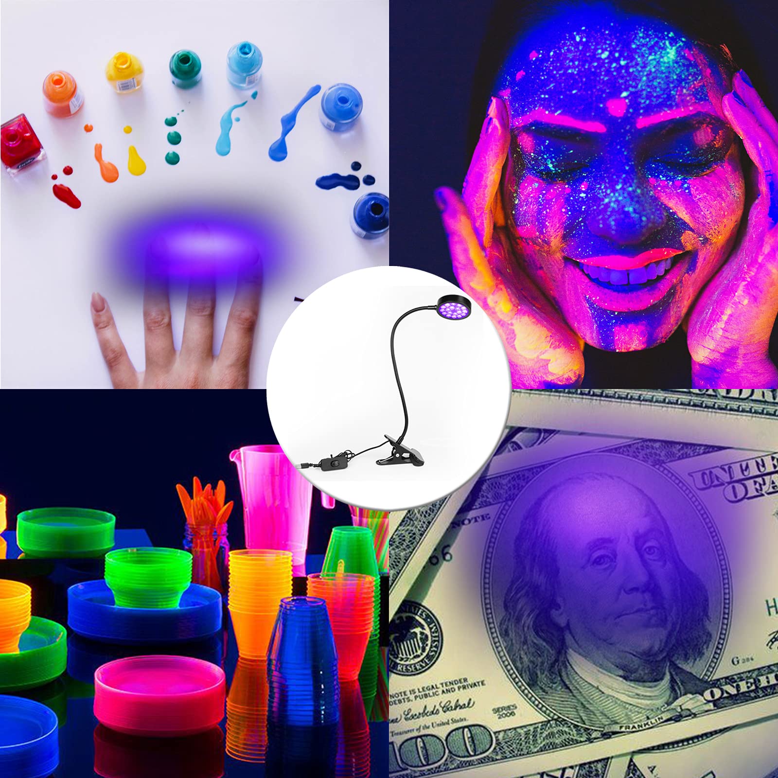 CICINY UV light for resin curing, posters, and fluorescent artwork.