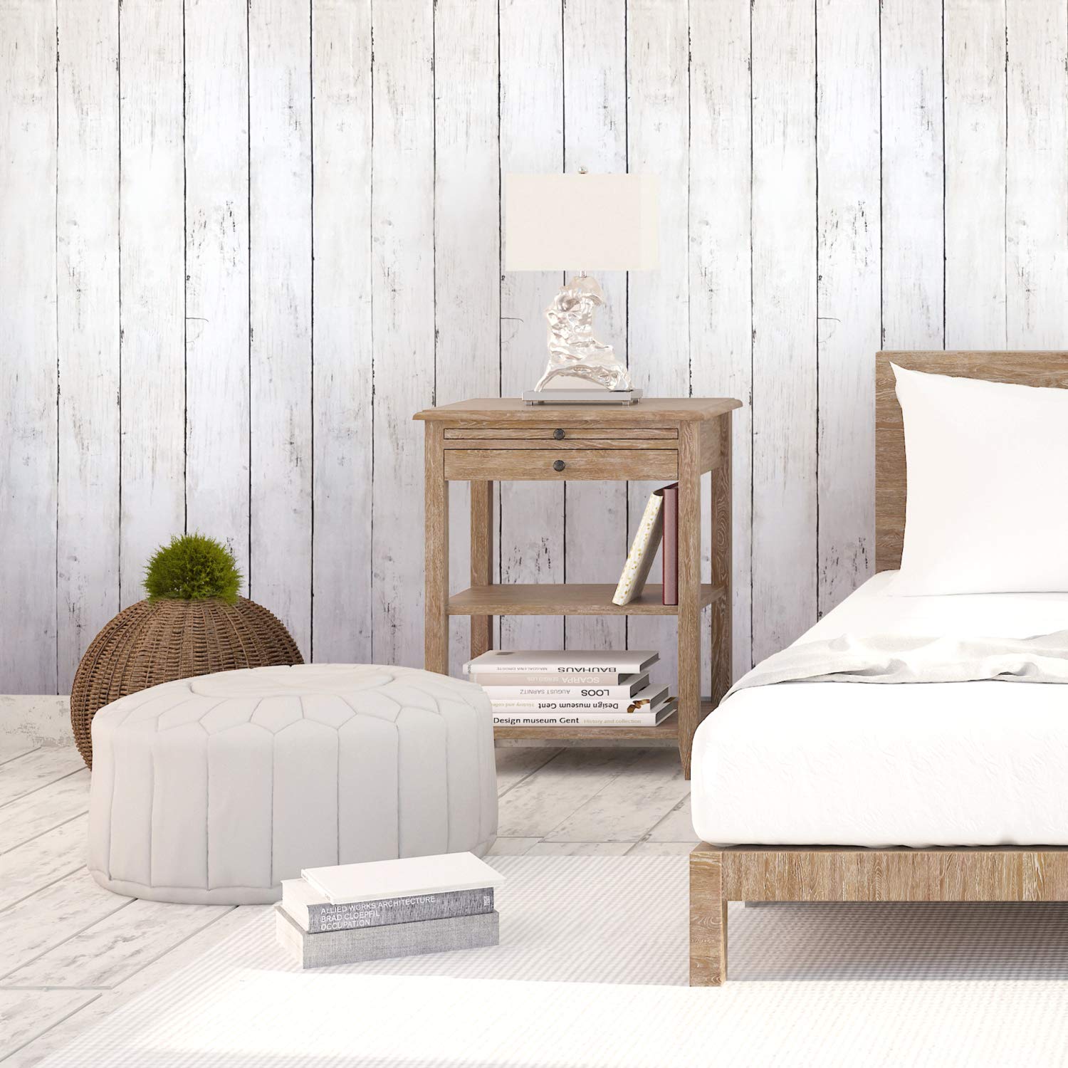 CiCiwind removable wallpaper with waterproof vinyl finish for bathrooms.