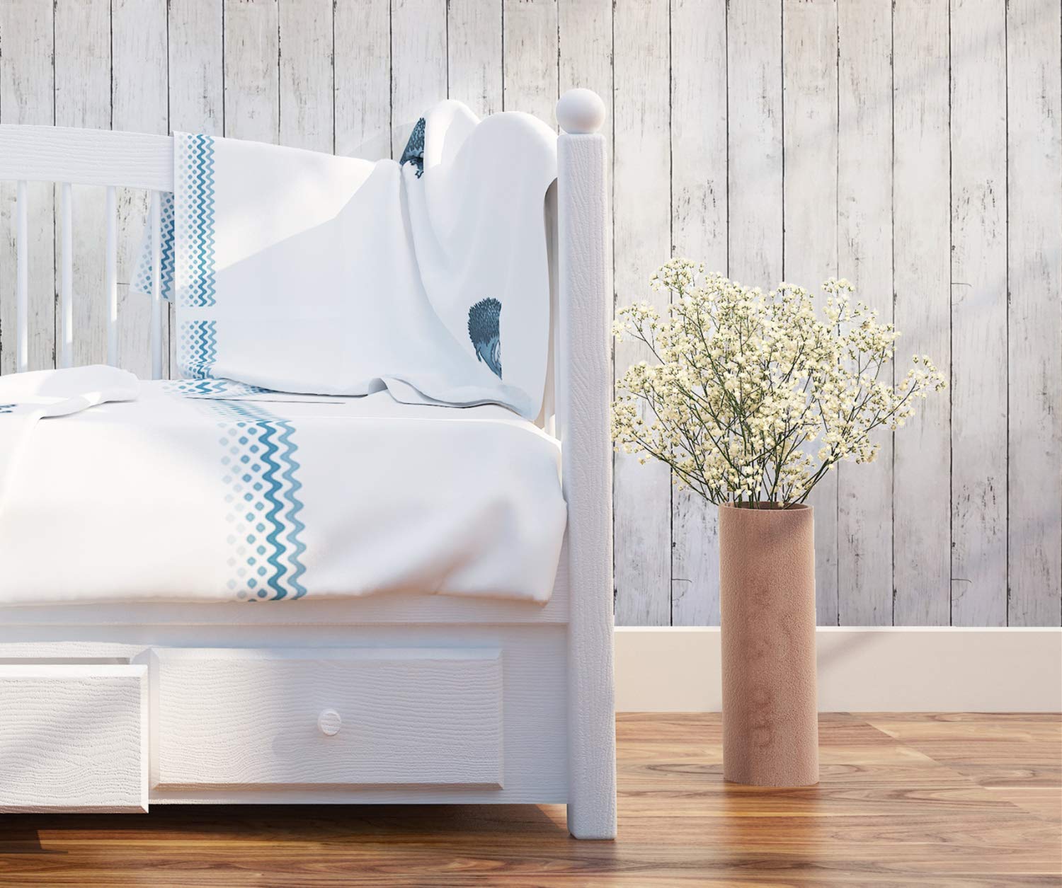 CiCiwind self-adhesive grid-back wallpaper simplifies measuring and precise cutting.