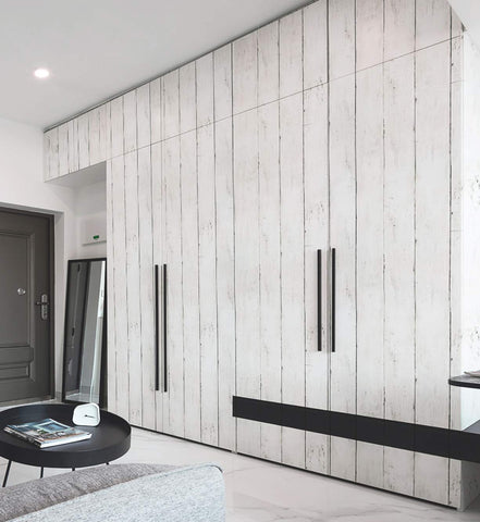 CiCiwind wood plank effect adds warmth to kitchen or living spaces.