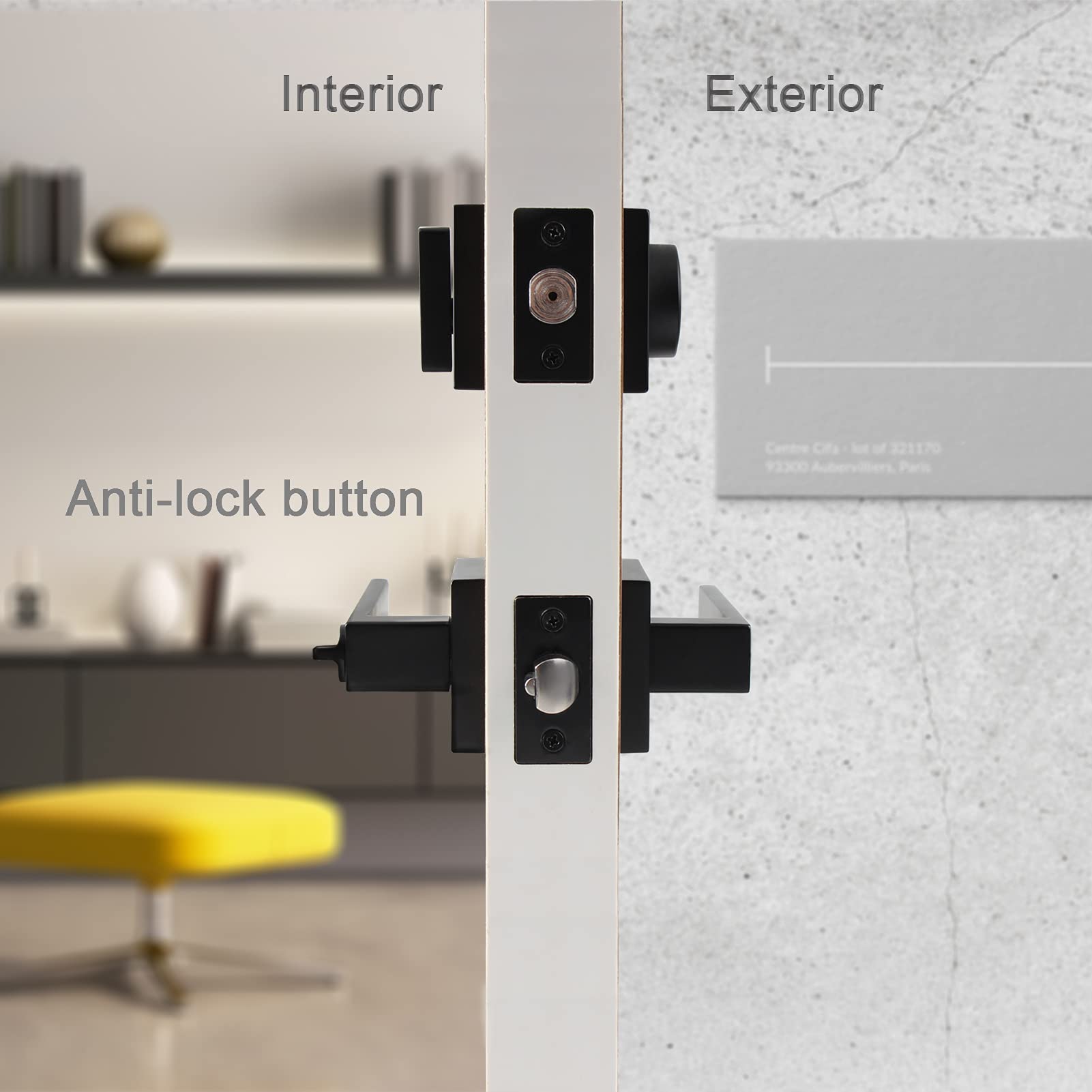 Cielsa Dawn zinc alloy door handle for smooth grip and stability