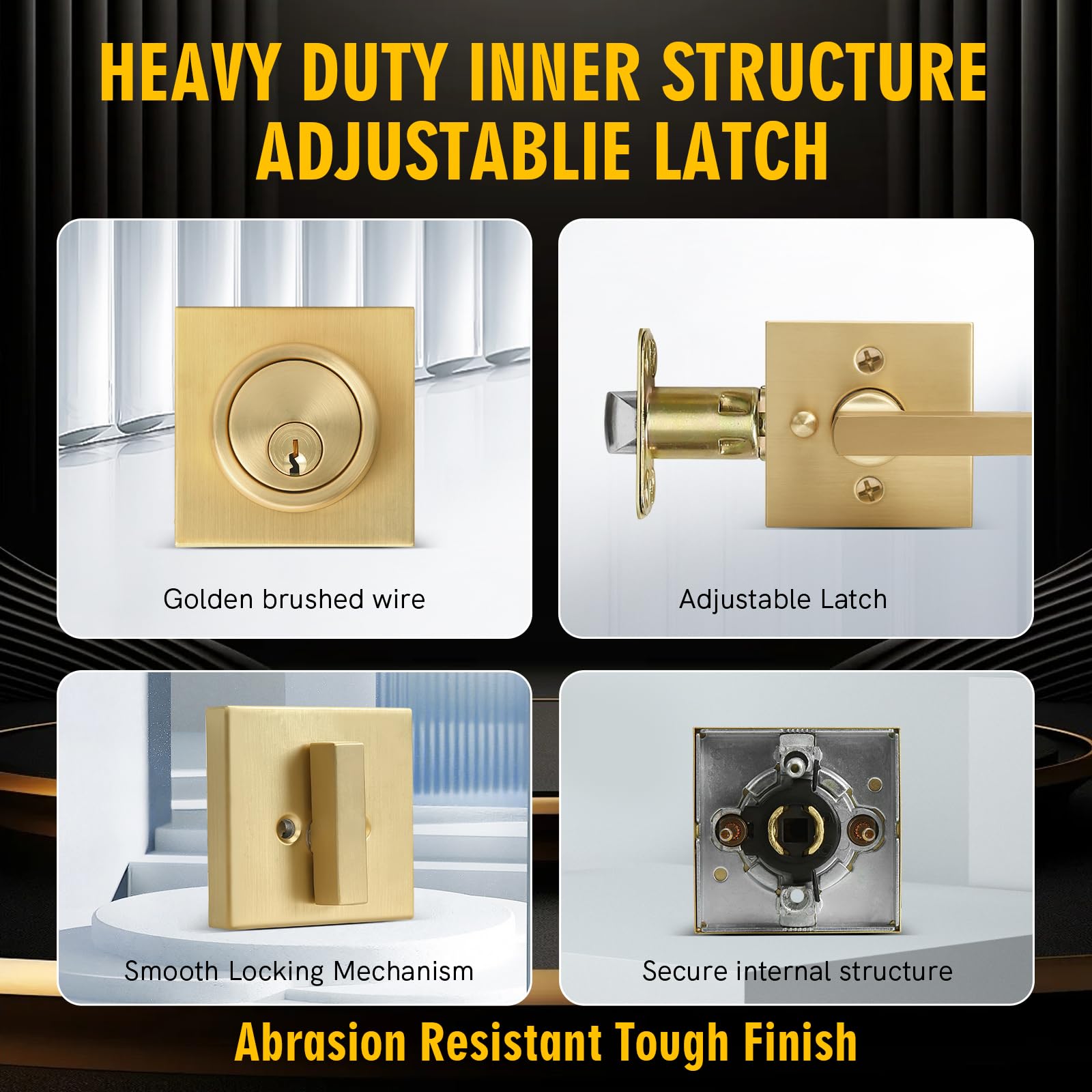 Cielsa Dawn Gold reversible lever for left or right handed doors