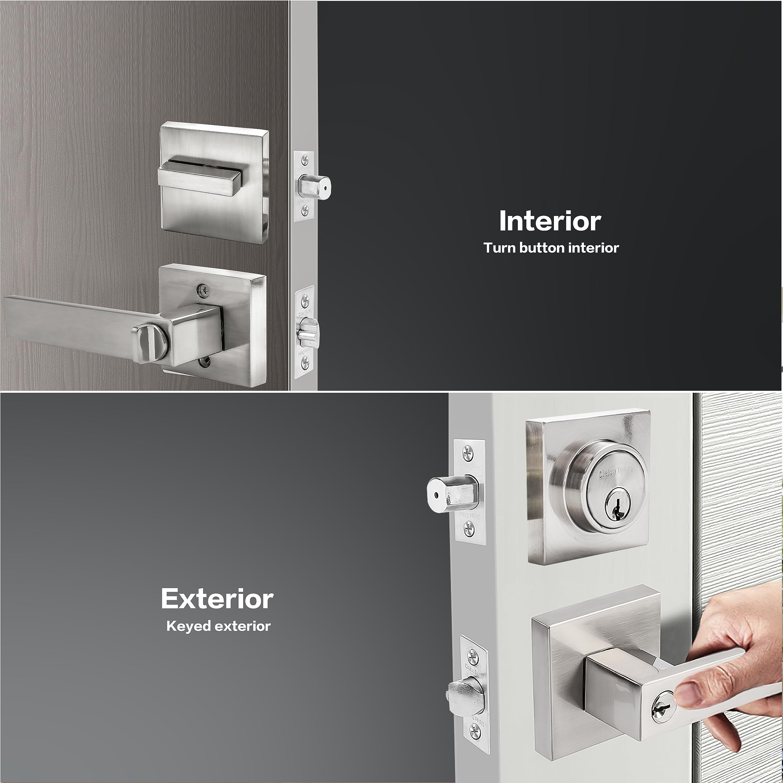 Cielsa Dawn installation-ready kit for 1-3/8 to 1-3/4 inch doors