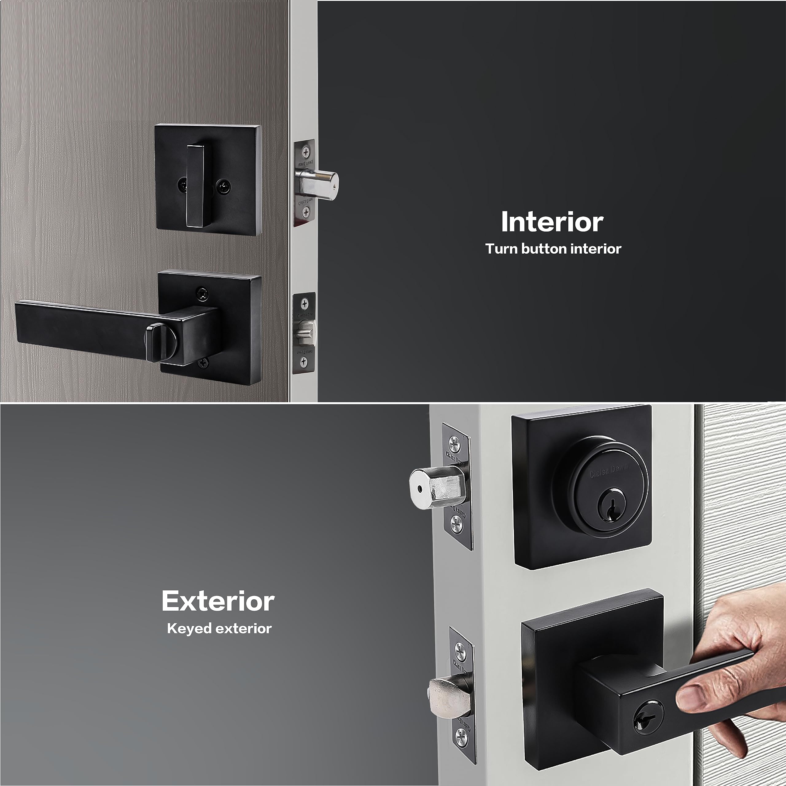 Cielsa Dawn keyed-alike entry pack for convenient access on two doors.