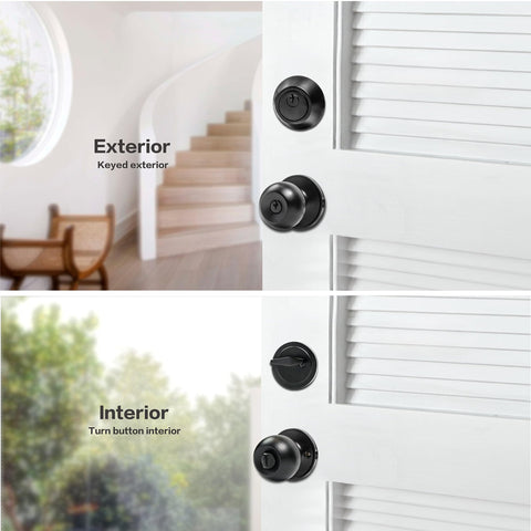 Cielsa Dawn exterior door lock set in use on a modern front door