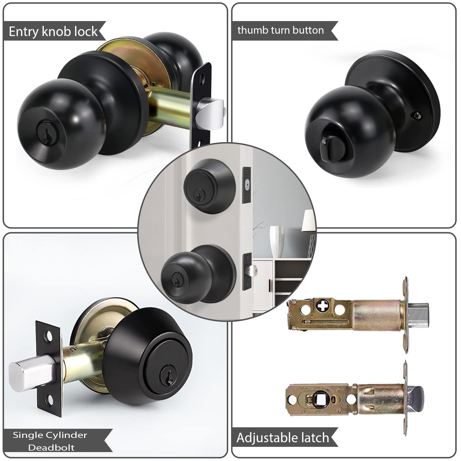 Cielsa Dawn matte black finish installation image, ready-to-install hardware kit included