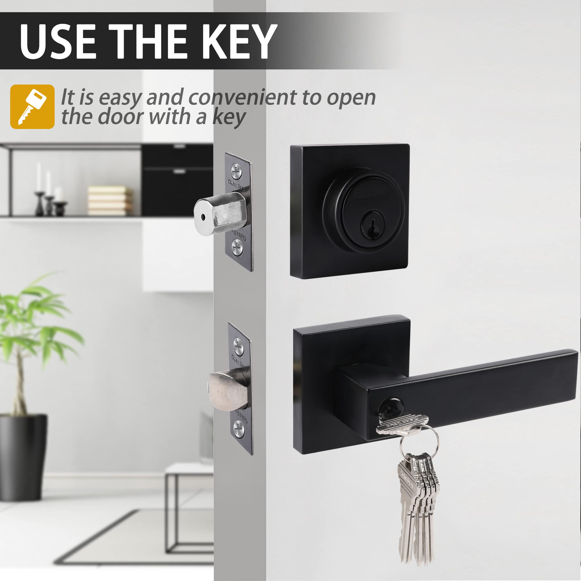 Cielsa Dawn matte black door handle with durable finish for modern homes.