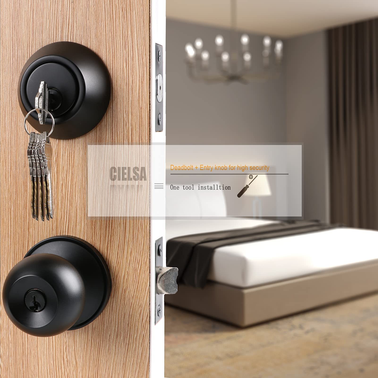 Cielsa Dawn inside thumb turn operation for easy locking