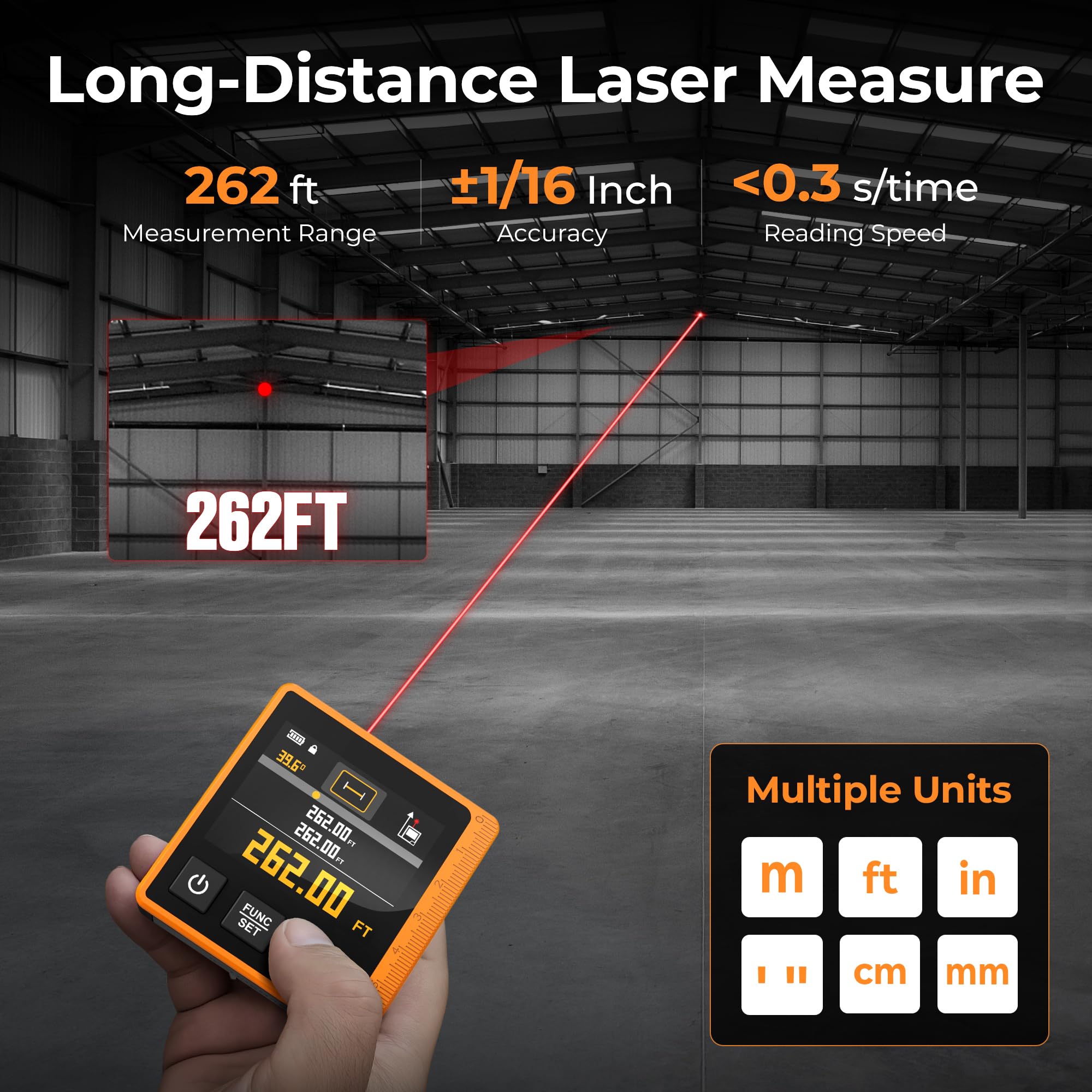 CIGMAN 2.4-inch color display offers clear readouts in any light