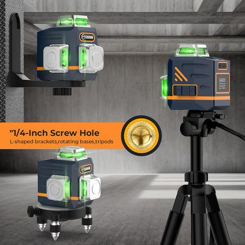 CIGMAN 3D laser level offers auto, manual, and pulse modes