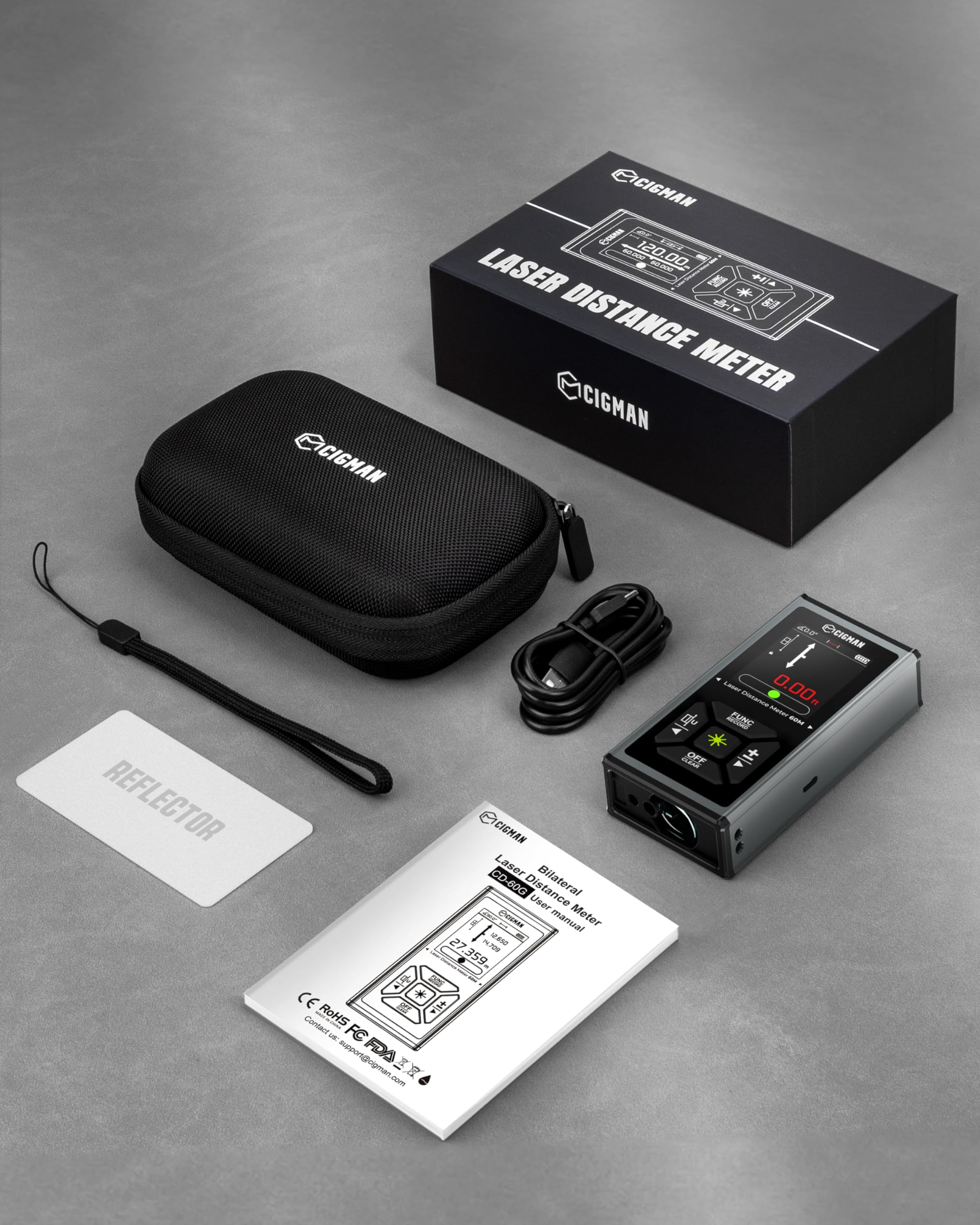 CIGMAN CD-60G portable kit with bag and strap