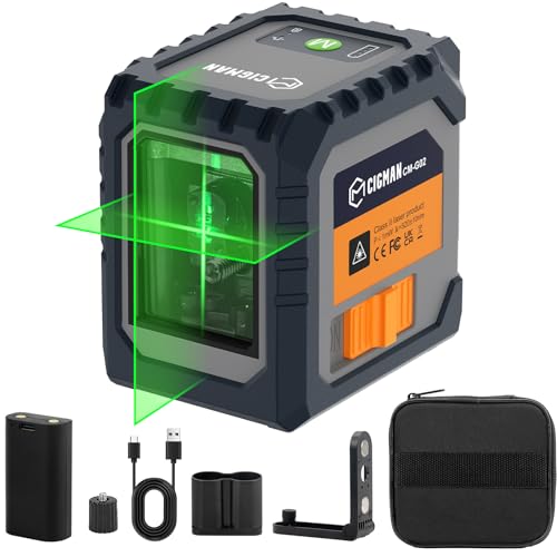 CIGMAN CM-G02 green line laser shows crisp tiling and interior alignment.