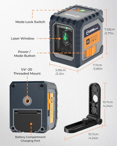 CIGMAN CM-G02 portable bag keeps the laser level organized during transport.