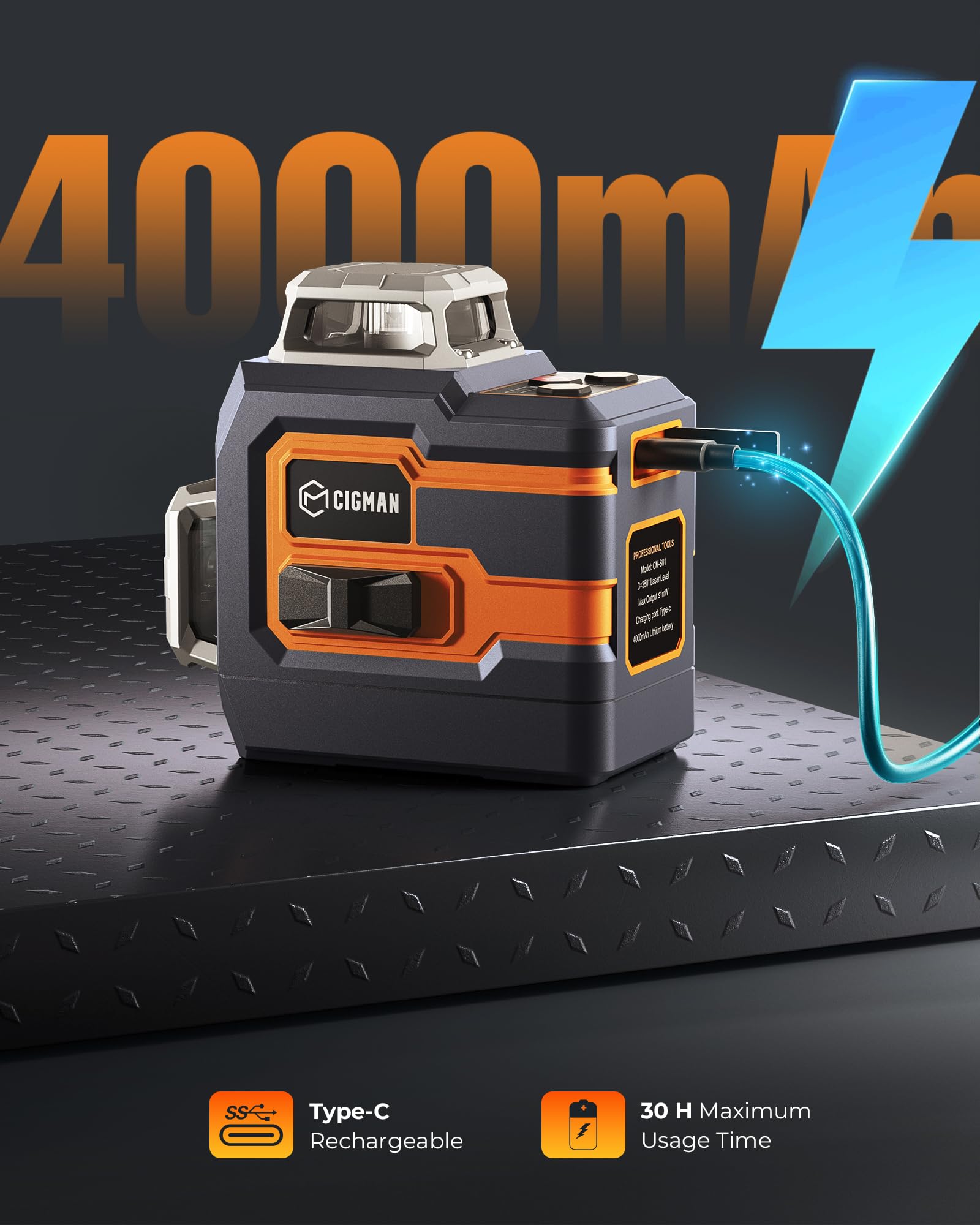 CIGMAN CM-S01 360-vertical-laser beams for vertical alignment assistance