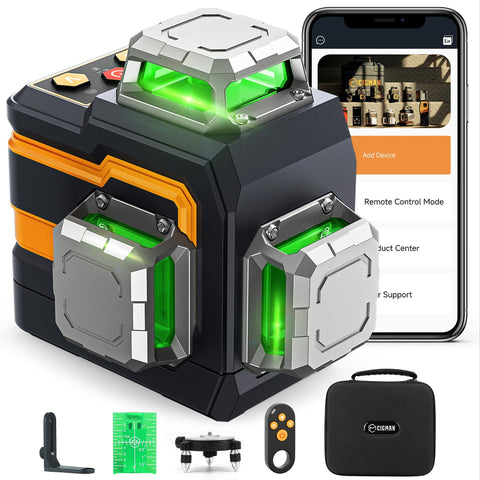 CIGMAN CM-S01 front-view laser enables precise room alignment