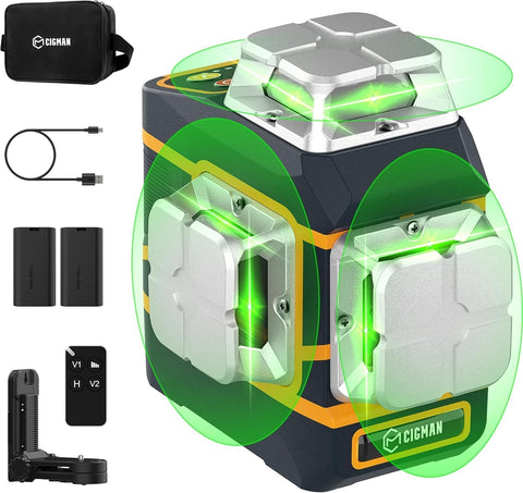 CIGMAN CM-801 self-leveling laser level for precise alignment tasks