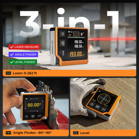 CIGMAN digital angle finder with magnets for hands free alignment