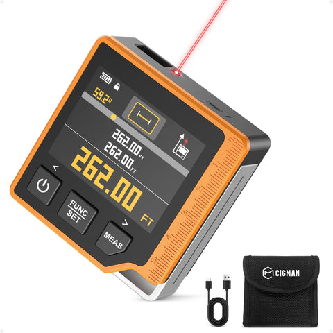 CIGMAN laser measure with 262 ft range for quick room measurements