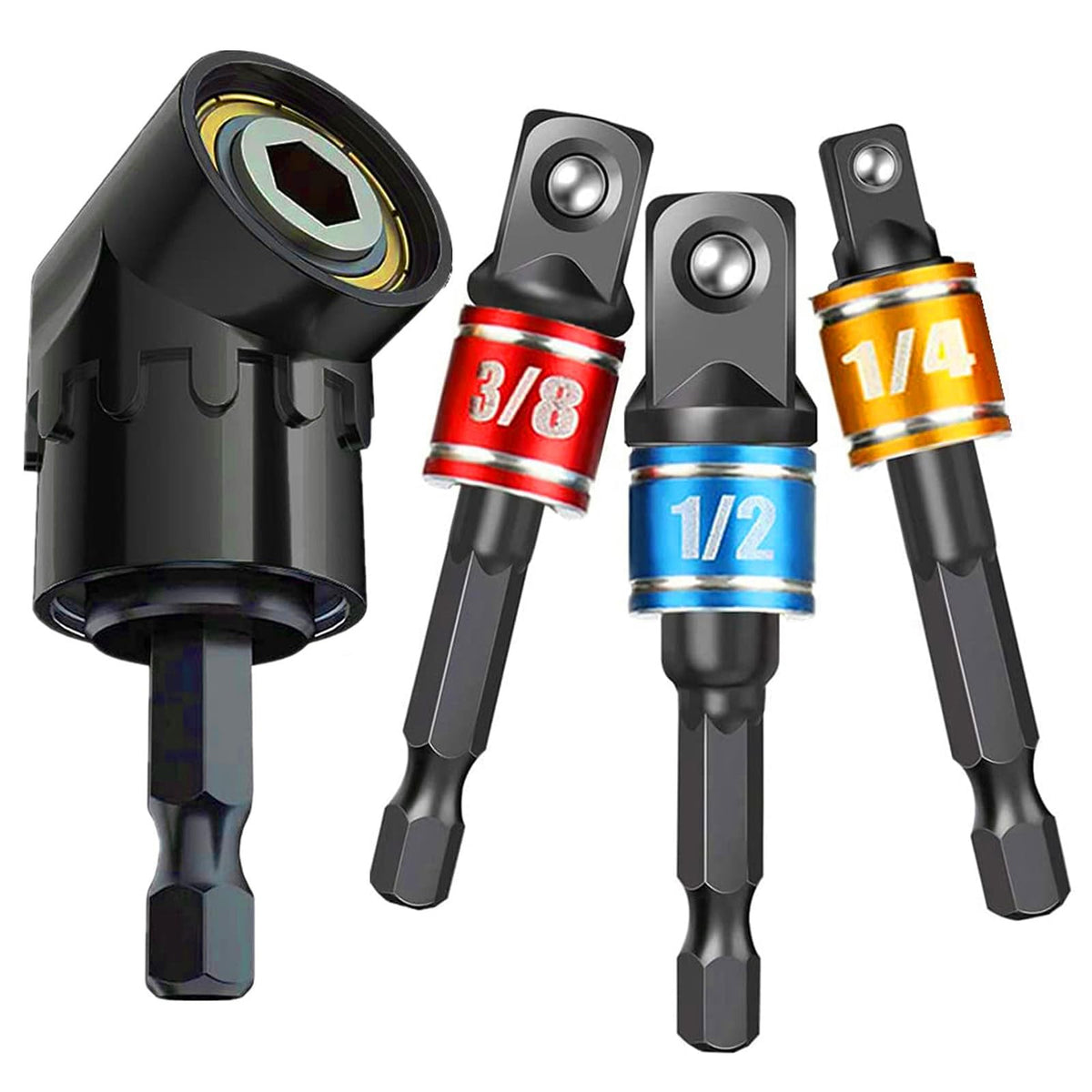 CIGOTU impact grade socket adapter set overview for versatile drill-to-socket conversion