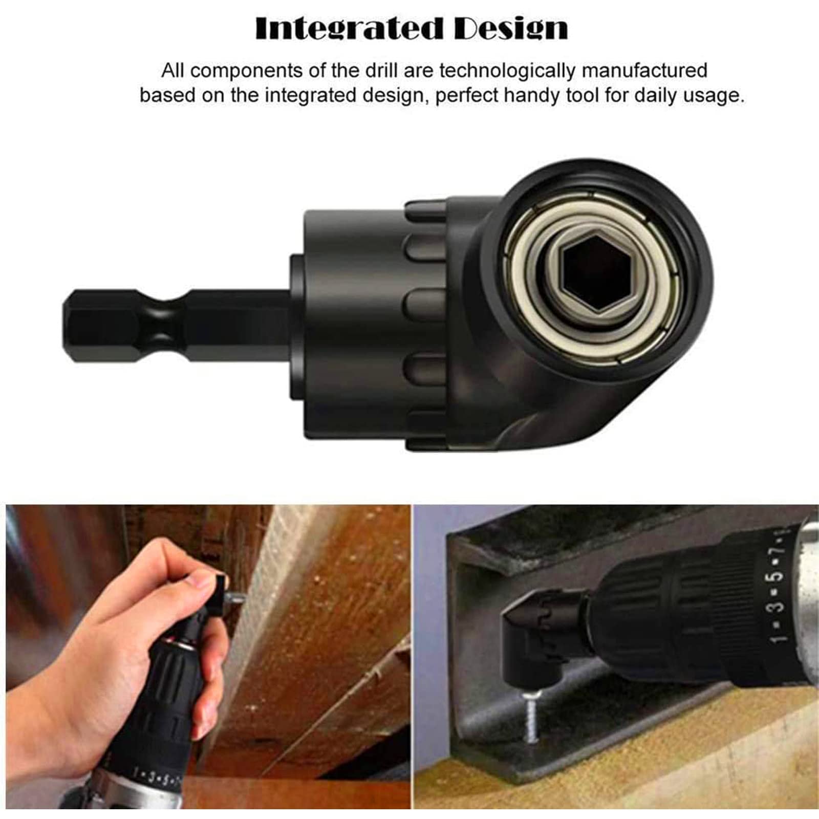 CIGOTU 360° rotatable adapter to 3/8'' socket enables versatile fastening