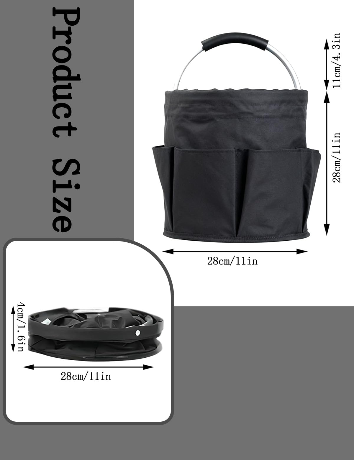 CIHTL Cleaning Caddy shows 6-pocket layout for easy tool separation.