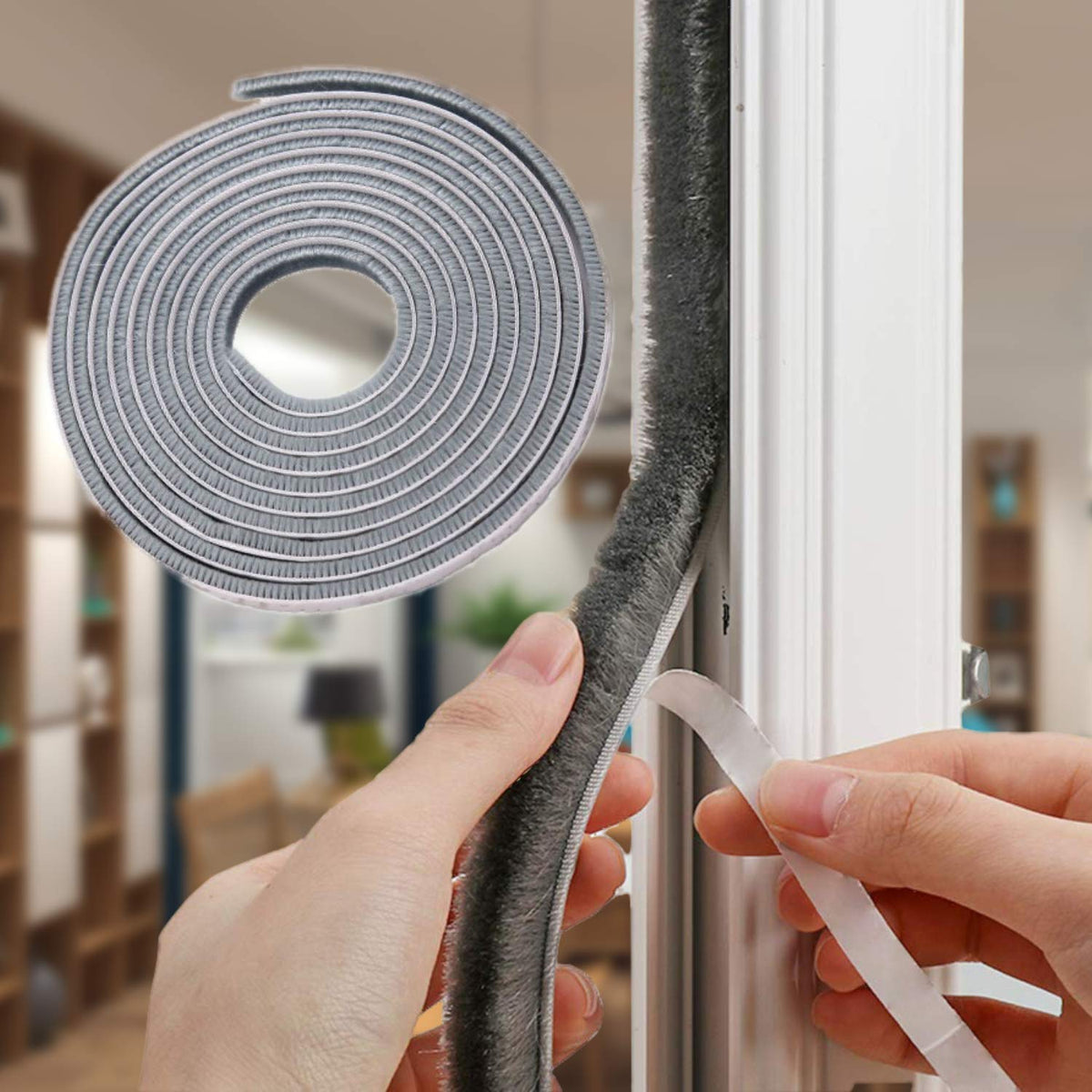 CIKKIO weather strip close-up shows strong adhesive for a reliable seal