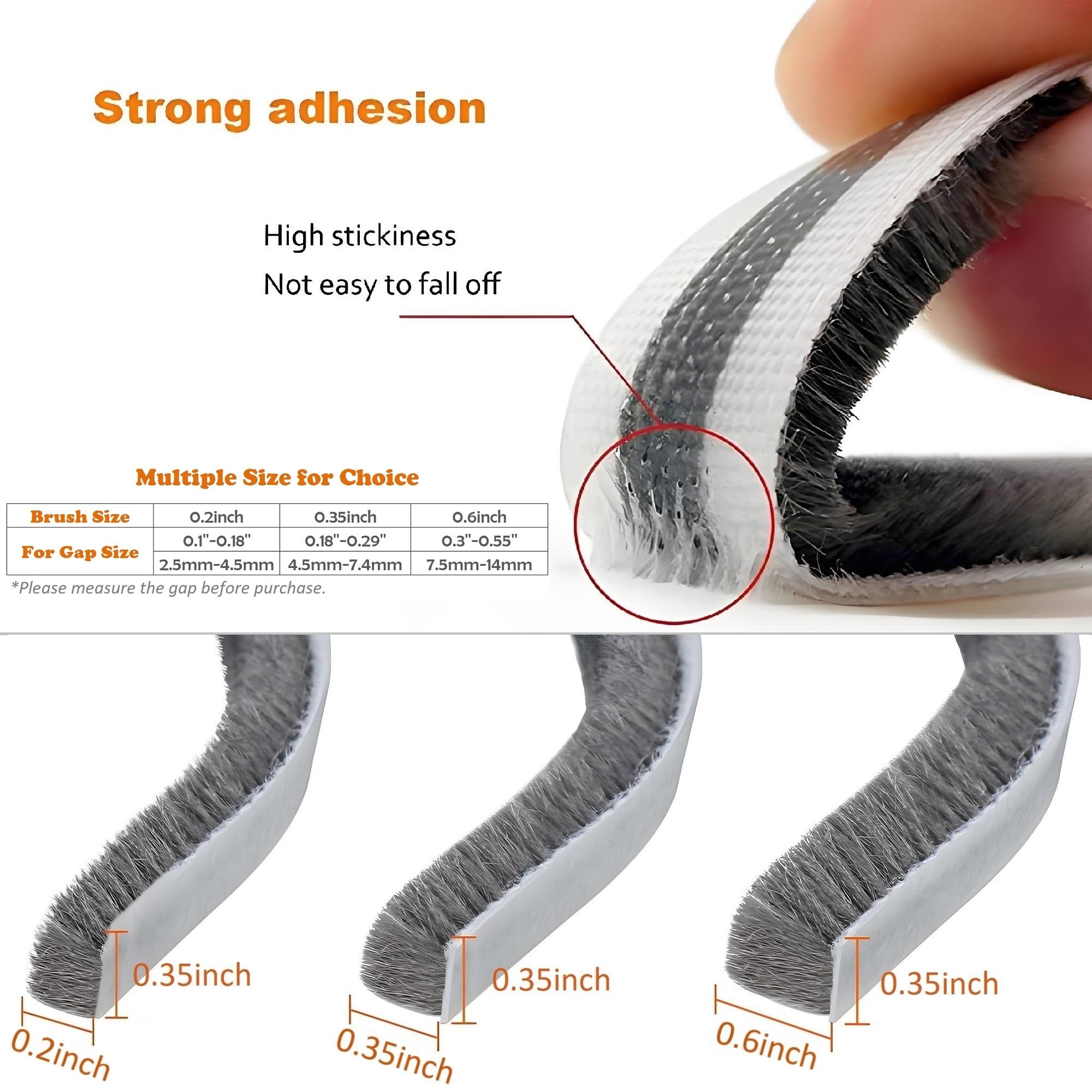 CIKKIO weather strip door-edge seal improves weatherproofing around a door frame