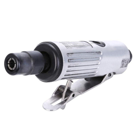 CILEONBE quarter-inch air die grinder, side view, ergonomic grip for one-handed use.
