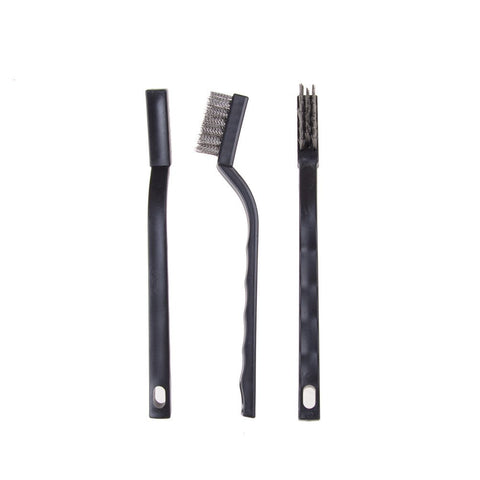 CILEONBE stainless steel wire brush cleans welding slag on metal parts
