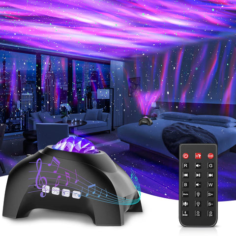 CIMELR Star Projector Nebula Show provides immersive ambient lighting for bedrooms.