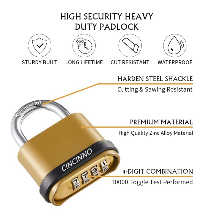 CINCINNO 4-digit code setup for easy key-free security