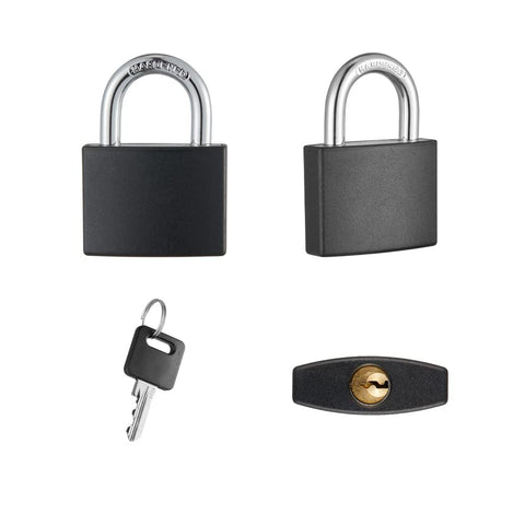 CINCINNO padlock close-up showing brass tumbler for reliable key operation