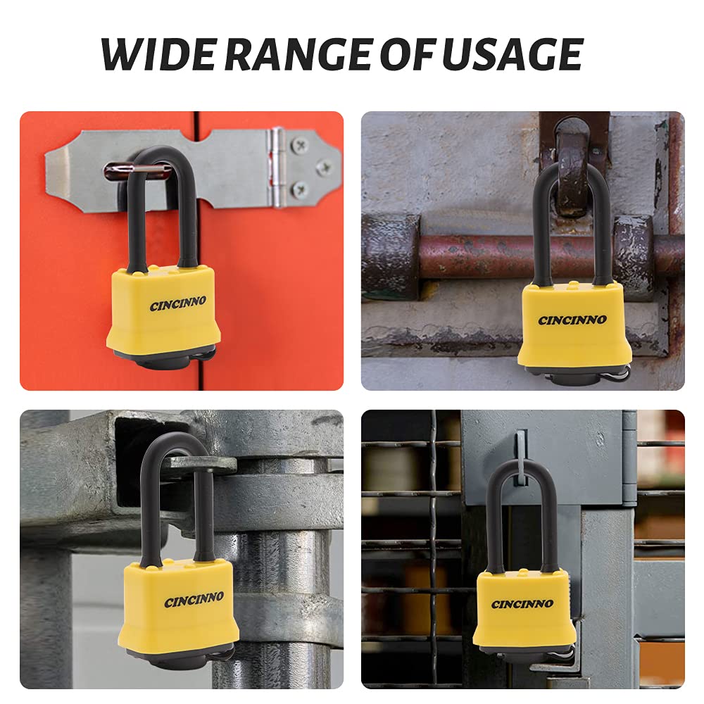 CINCINNO keyed-alike set includes 8 keys for convenient access