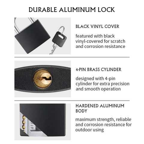 CINCINNO padlock design demonstrates pick and pry resistance features