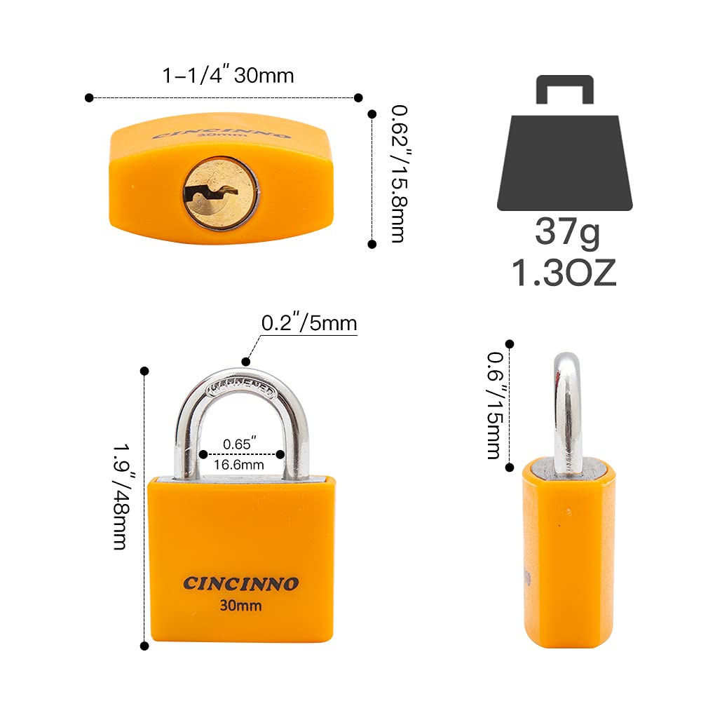 CINCINNO keyed-alike eight-pack with 16 keys for simple access