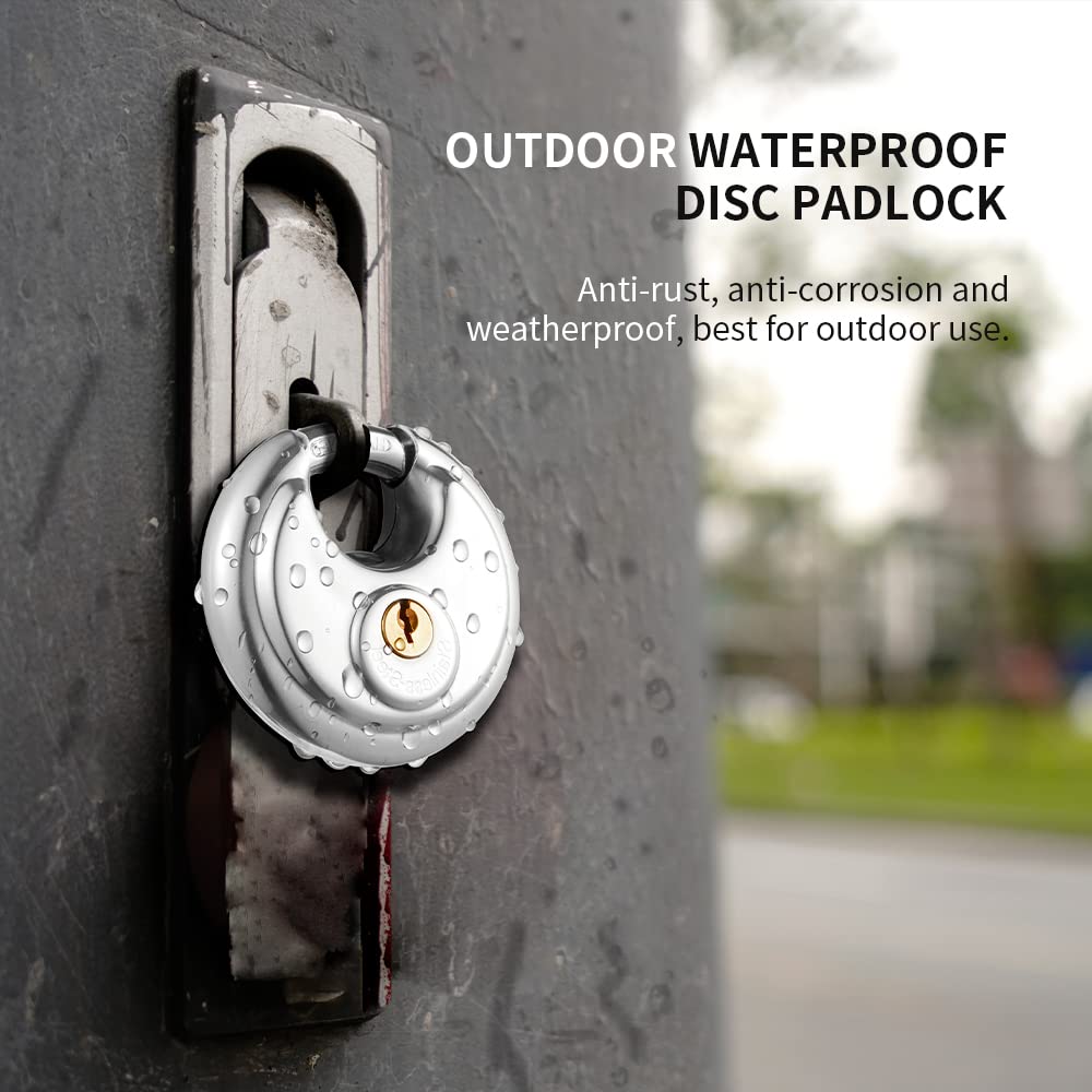 CINCINNO Discus storage lock waterproof for outdoor moisture protection.