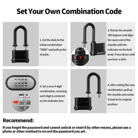 CINCINNO weatherproof packaging and instruction sheet included for quick setup