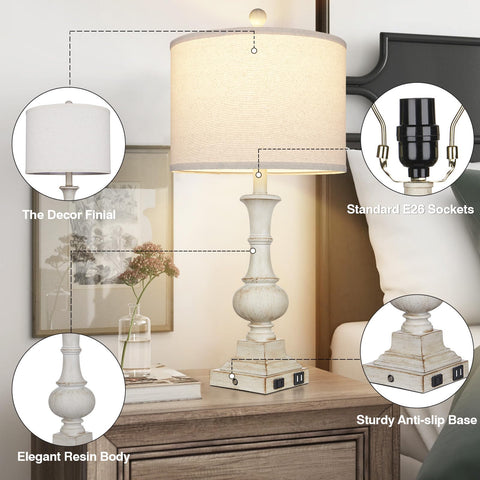 Cinkeda 3-way dimmable touch-control lamp for easy brightness adjustment