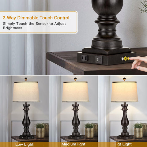 Cinkeda 3-way dimmable touch control for versatile lighting
