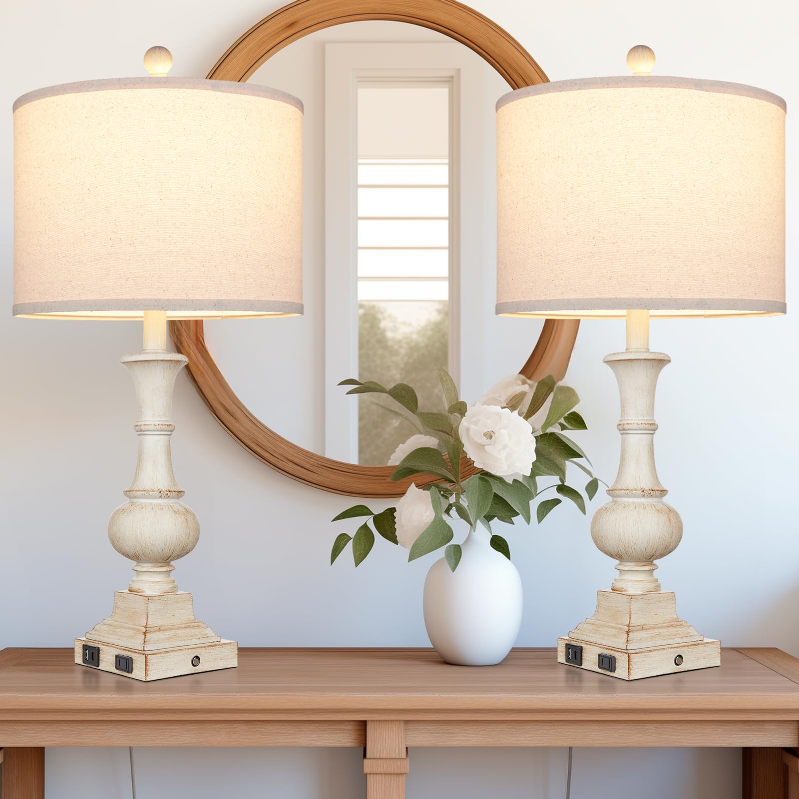 Cinkeda lamps assembly required for linen shade setup