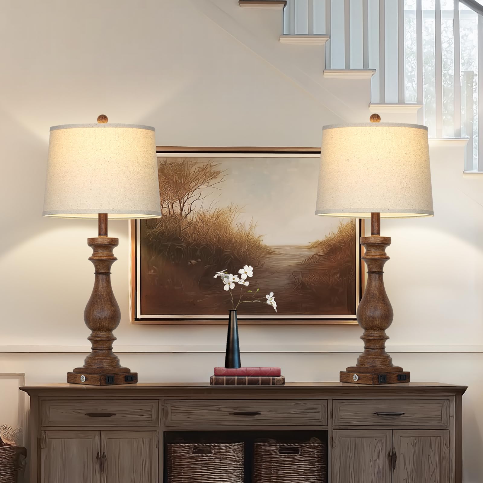 Cinkeda bedroom lighting enhances dresser setups with warm, inviting glow.